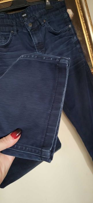 Blugi Jeans barbatesti Hugo Boss bleumarin originali