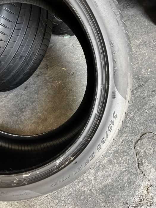 4 anvelope vara 315/35/21 + 285/40/21 , Pirelli , 5.5-6.4 mm , Porsche Cayenne !