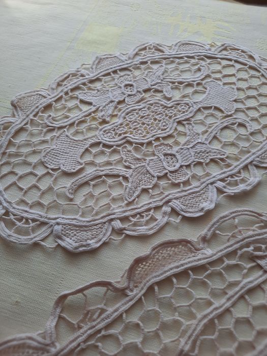 Set oval din macrame