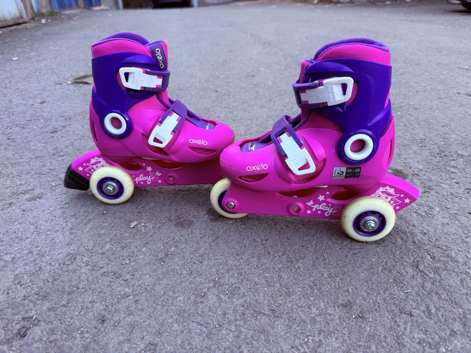 Role copii Oxelo Play 3 – mărime reglabilă 26–28