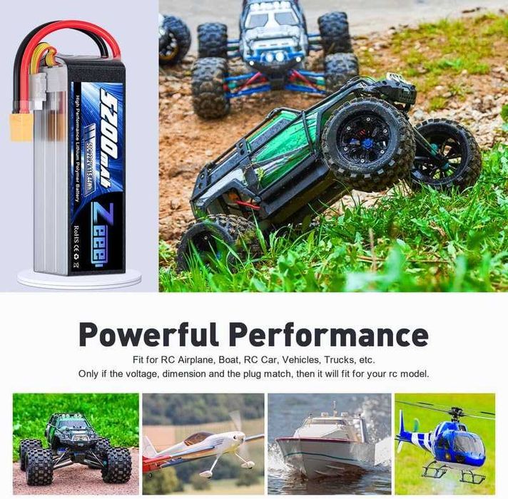 Lipo 6S Lipo Battery 5200mAh 22.2V 50C with XT90 Plug