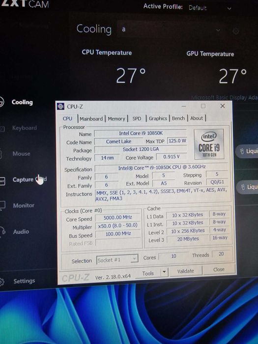 PC i9-10850K, 32GB, (RTX3060) RX5700XT, SSD, Calculator Gaming