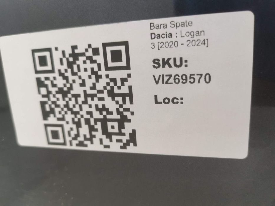 Bara Spate Dacia  Logan 3 2020 2021 2022 2023 2024 Originala In Stare