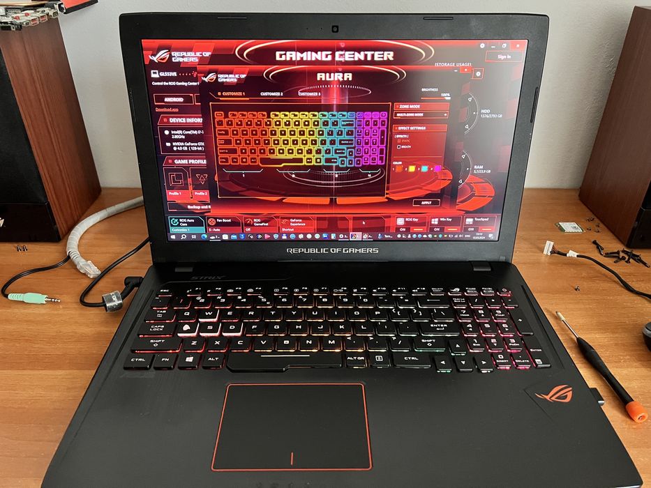 Piese Asus GL-553ve disponibile in anunt.