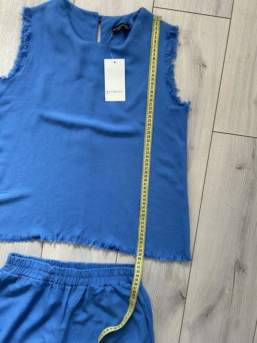 Matching two pieces summer/autumn set, Top & Wide Leg Trousers