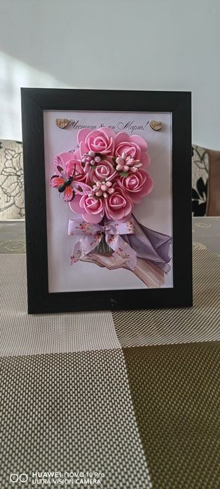 Вечни букети в рамка