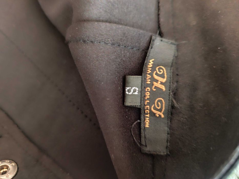 Велурена черна пола