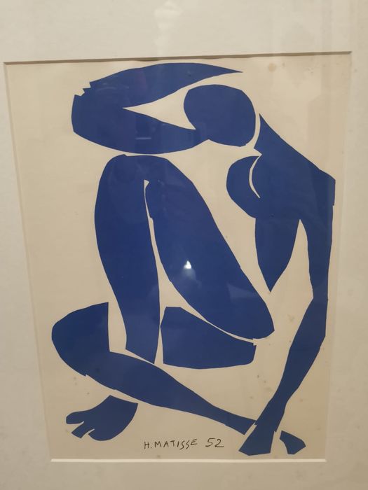 Картина рамка паспарту  Nu Bleu IV Синьо голо тяло IV 2007г Анри Матис