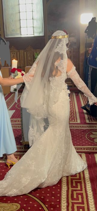 Rochie mireasă sirenă dantelă Sinatra by Monreal Elite Mariaj