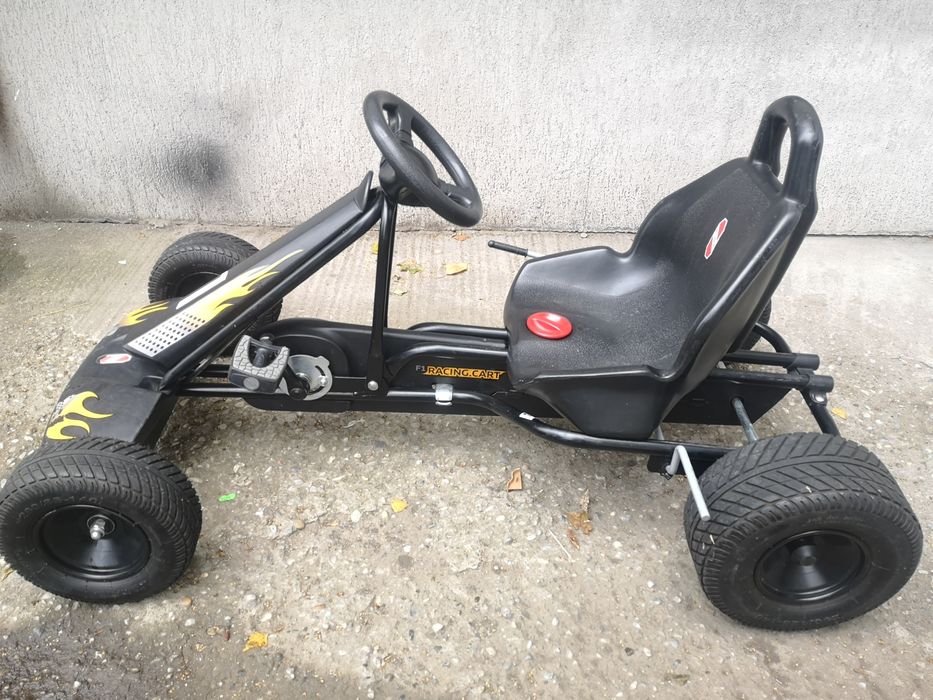 Cart/Kart cu pedale PUKY F1 pt. copii 6 la 12 ani negru