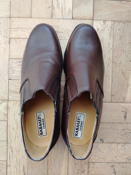 Мъжки обувки нови, не употребявани, тъмно кафяви, номер 40, цена 20 ле