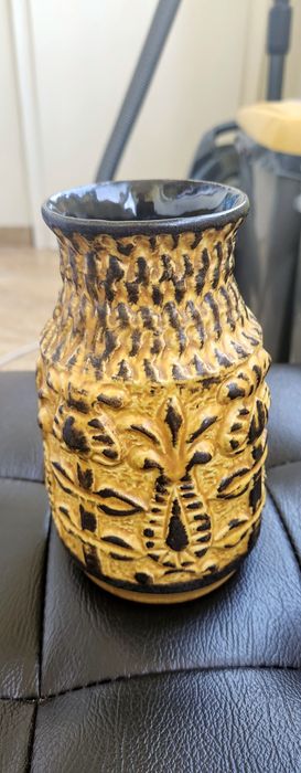 Vază West Germany, Bay Keramik, anii '60, majolica
