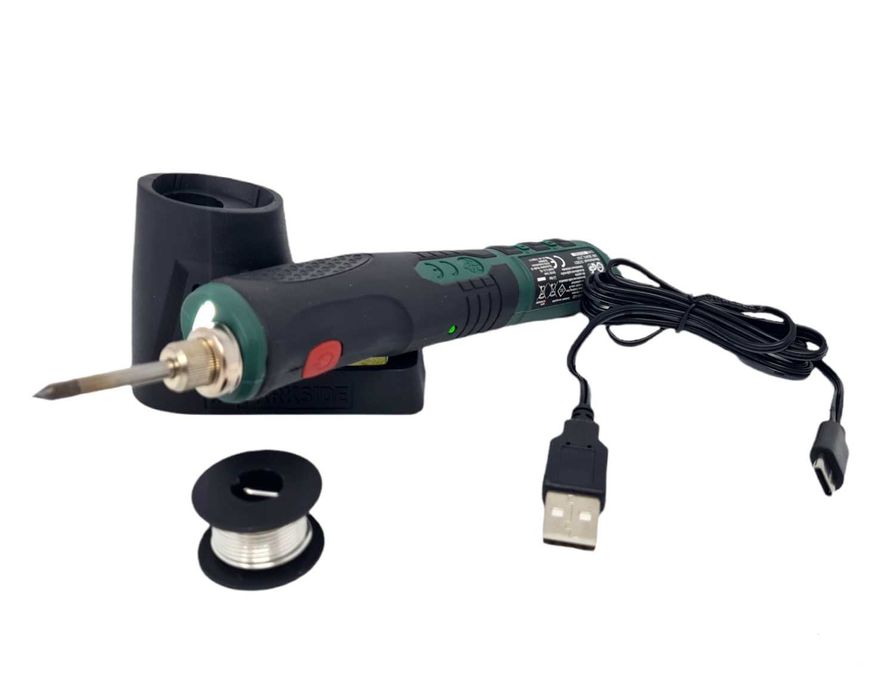 Set pistol de lipit letcon portabil, fara fir, cu acumulator, PARKSIDE