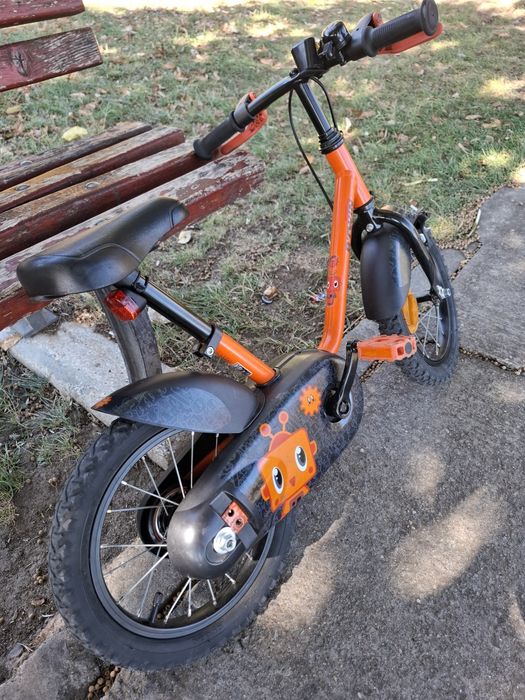Bicicletă copii BTWIN 14 inch – ca nouă + roți ajutătoare