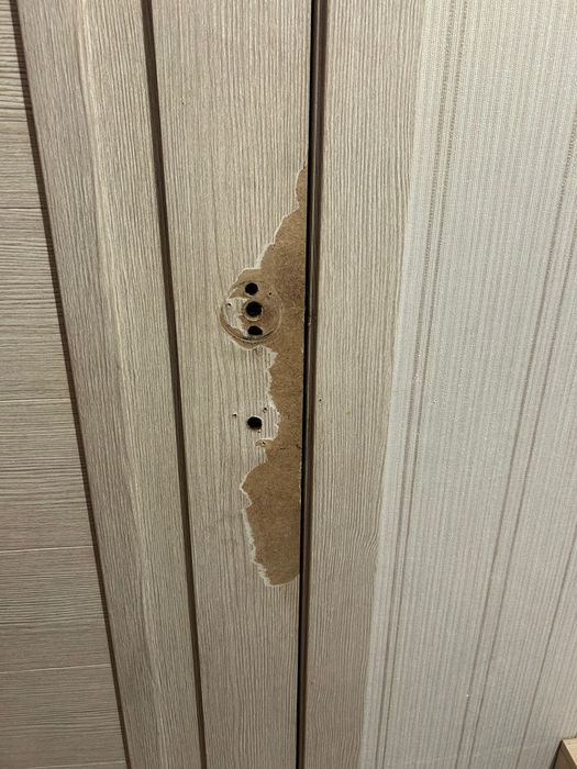 Рестоврация двери, ламинат.