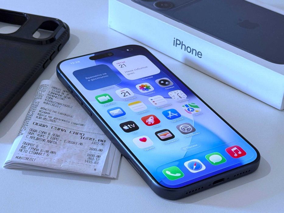 Бартер! 24м.Гаранция! iPhone 17 Pro Max 512GB Deep Blue (Син) 10 Цикъла.