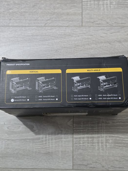 Suport vertical GPU EZDIY-FAB PCIe 4.0 X16 Gen4 – Alb