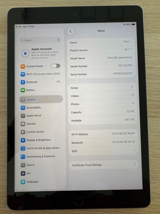 Apple iPad 10.2 (2020) 32GB WiFi