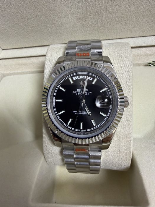 Ceas Rolex Day-Date/Silver/Black Dial