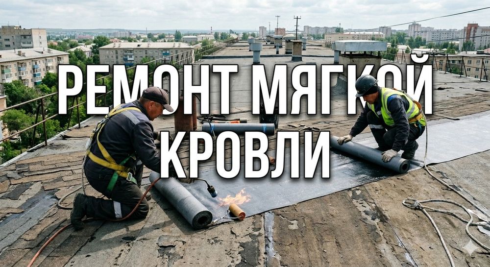 Ремонт мягкой кровли