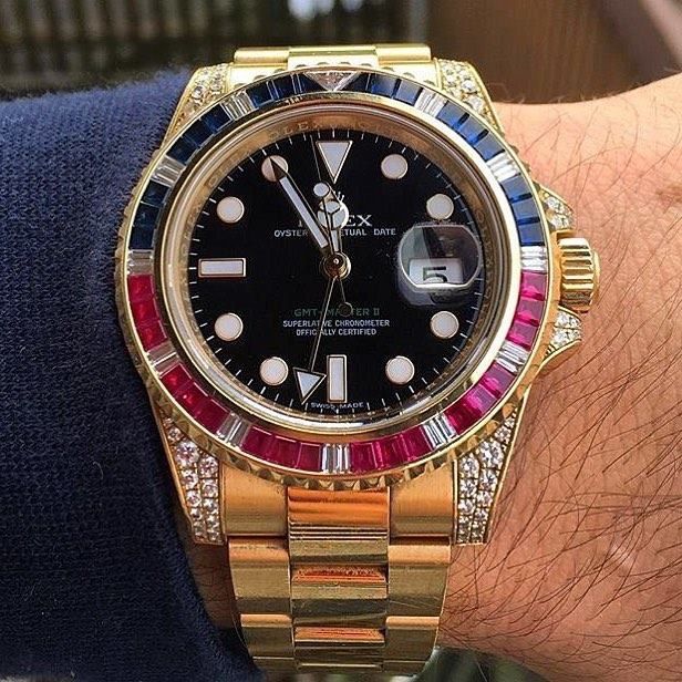 rolex gmt - master ll rainbow
