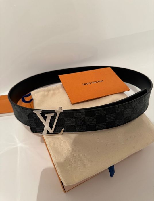 Curea Louis Vuitton Damier originală reversibilă LV nouă cu factura