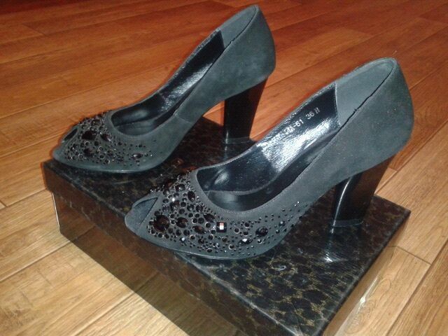 туфли, черного цвета