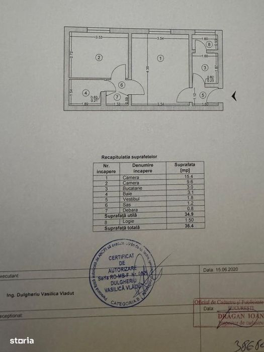 Apartament 2 camere, parter, Berceni