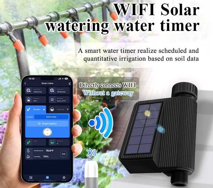 Смарт WiFI система за напояване на оранжерии, градини, тревни площи