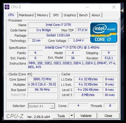 Дъно Gigabyte GA-HA65M-UD3H-B3 + Intel® Core™ i7-3770+16gb lga 1155