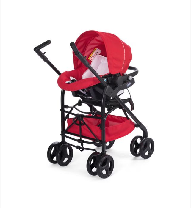 Carucior 3 in 1 Chicco Trio Sprint, cu kit auto, Rosu