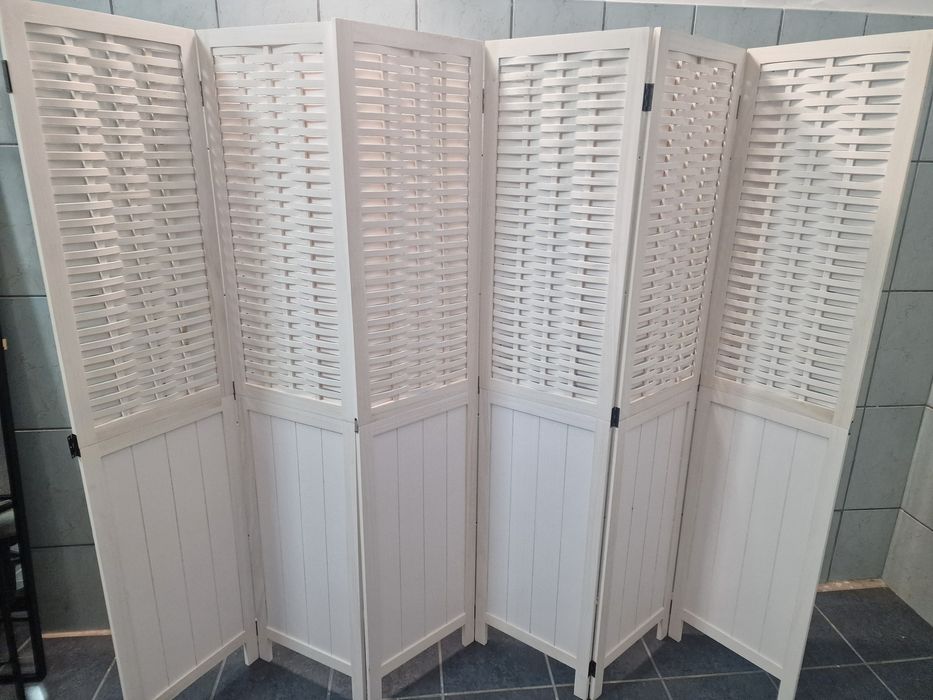 Paravan cameră 6 panouri, alb, lemn masiv paulownia
vidaXL Paravan cam