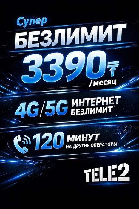 Безлимит теле2, для новых номеров.