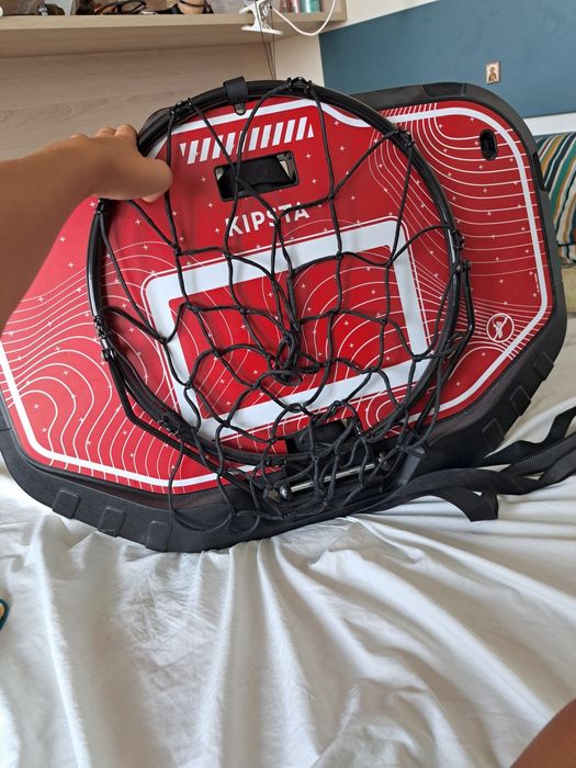 Преносим баскетболен кош за стена set k900, червен