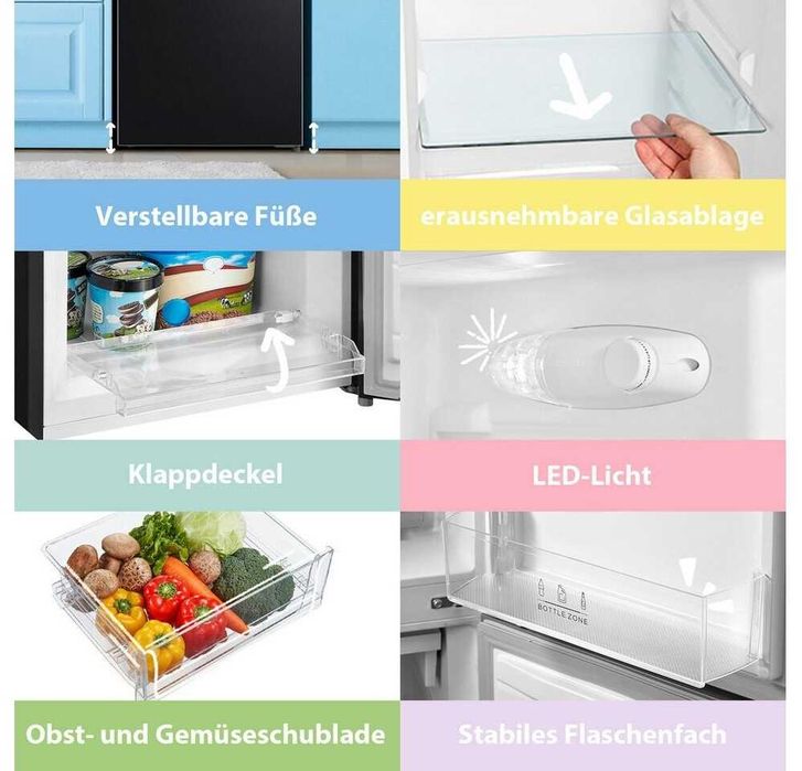 Хладилник с фризер COMFEE RCB169DK3 150см.