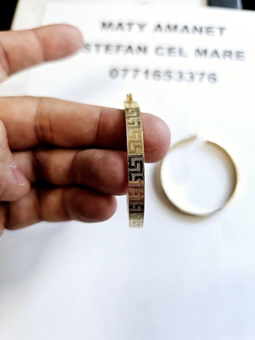 Vand cercei din aur 14 k 9.78 g cod 677