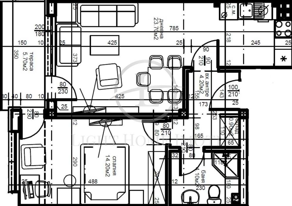 Продава се Двустаен апартамент в Пловдив, Кючук Париж - 71 кв.м за 1267 €/кв.м - Снимка #9