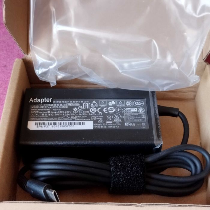 Зарядно 65W USB Type C , 5- 20V