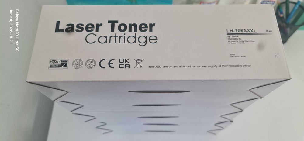 Toner laser W1106A, compatibil cu imprimantele HP: LH-106 XXL && LH-106 (nou)