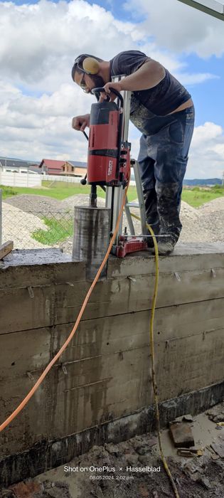 Taiere beton, decupaj beton, carotari diamantate