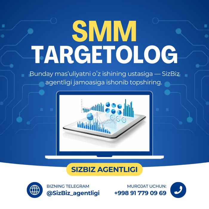 SMM | TARGETOLOG Xizmatlari SizBiz Agentligi