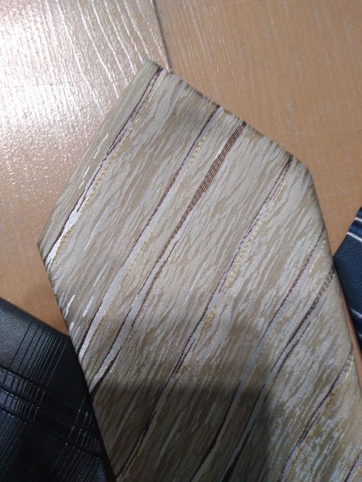 Галстук, серый, синий, бежевый