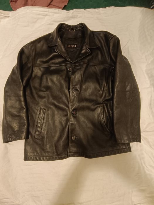 Geaca Guess de piele groasa cu mesada detașabilă L