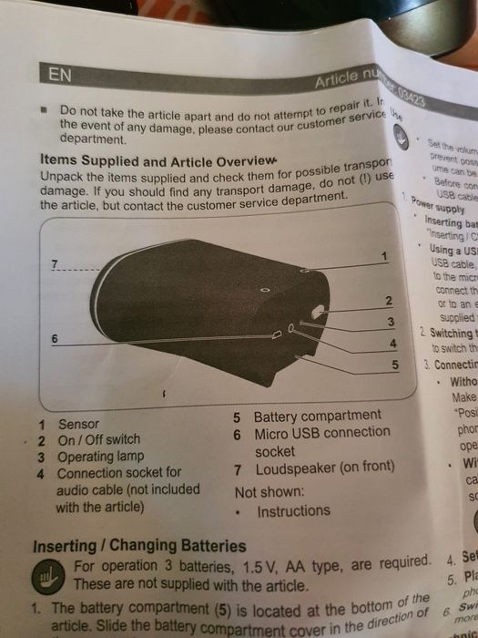 Difuzor telefon mobil 3W Wireless EasyMaxx