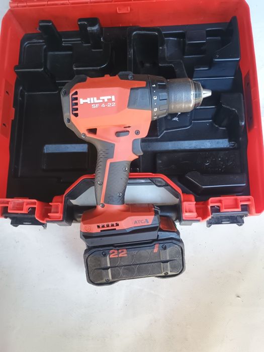 Filetanta hilti sf4 22 nuron  cu baterie de 5 ah și cutie