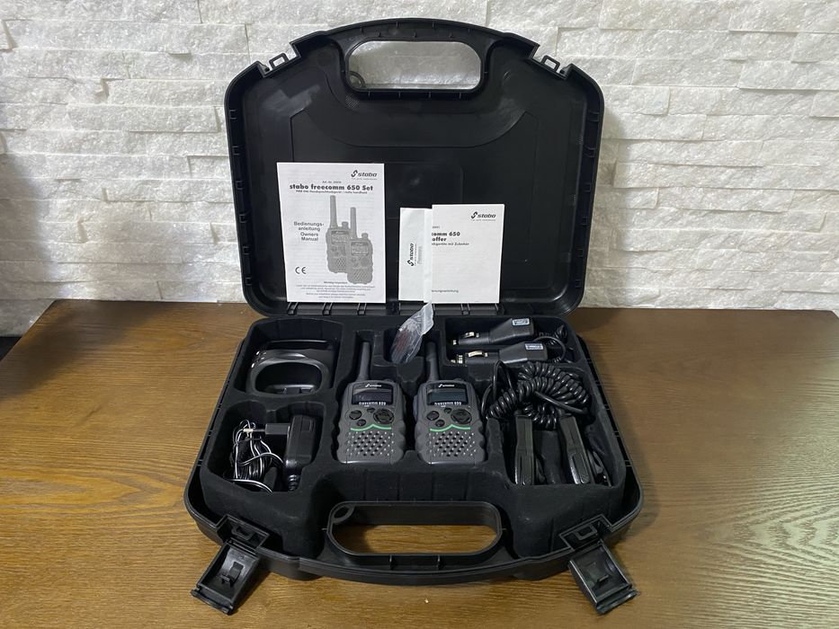 Set Statie Radio Portabila semi-profesionala Stabo Freecomm 650