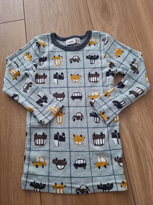 Set bluza si pantaloni prim strat din lana merino