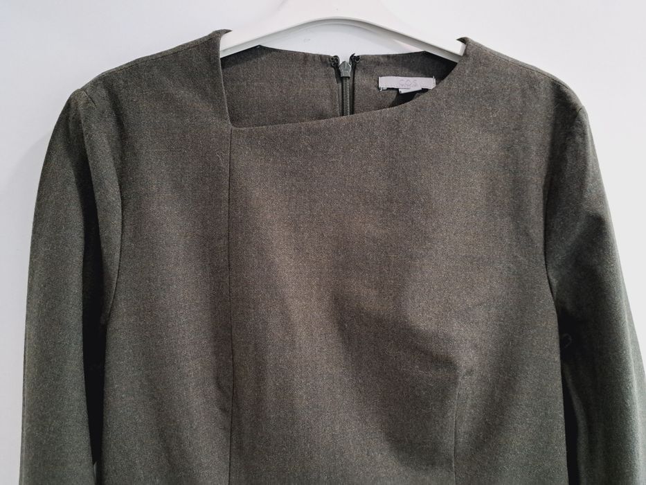 COS рокля вълна с асиметрично деколте р-р С