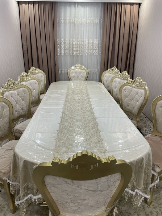 Стол стуллар зал учун 10+1