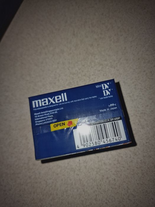 Maxell Видеокассета Maxcell MiniDV DV-60SP, 60 мин